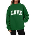 thumbnail image 5 of Zorckvet Casual Sweatshirts for Women Valentine Plus Size Shirts Long Sleeve Crewneck Heart Graphic Ladies Tops Fashion, 5 of 5