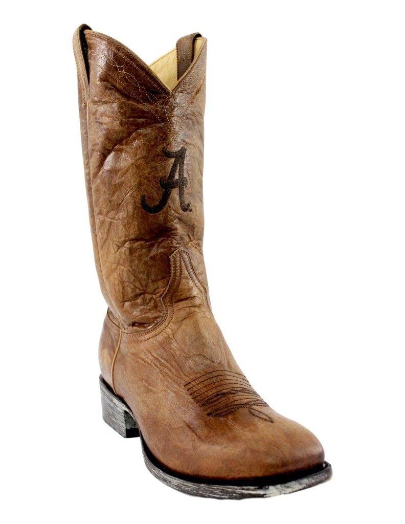 Gameday Boots Mens Alabama Square Leather Pull-on AL-MHT2001-3 Gameday Boots Mens Alabama Square Leather Pull-on AL-MHT2001-3