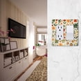 thumbnail image 5 of Yayeee Rocker Switch Wall Plate 2-Gang 4.7"x4.6" Home Decorative Outlet Cover, Leaves Pattern, 5 of 6