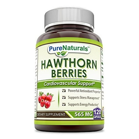 Pure Naturals Hawthorn Berries 565 Mg Capsules * Powerful Antioxidant ...