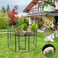 thumbnail image 3 of Yescom 32"x40" Metal Pet Playpen 8 Panel Heavy Duty Dog Exercise Fence Camping Yard Crate, 3 of 10