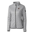 thumbnail image 2 of Women's Cutter & Buck Gray Florida State Seminoles Vault Rainier PrimaLoft Eco Insulated Full-Zip Puffer Jacket, 2 of 3