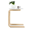 thumbnail image 2 of Patiojoy Bentwood End Side Table Round Tabletop Coffee Display Stand w/ Storage Bag, 2 of 7