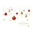 thumbnail image 2 of Christmas Bell Wall Stickers Removable Large Christmas Ornament Wall Decals Peel and Stick Merry Christmas Wall Decals Xmas Holiday Wall Stickers Christmas Party Supplies Decorations, 2 of 8