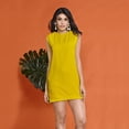 thumbnail image 1 of 056-76 Vestido para Dama Mujer en color Amarillo, Elaborado de Poliester/Elastano. Cklass 056-76, 1 of 2