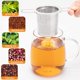thumbnail image 5 of Paquete de 2 coladores de té, cesta de infusión de té de acero inoxidable sentada en tazas, infusores de té Evmliy para té suelto, difusor de té de malla fina, 5 of 5