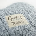 thumbnail image 3 of Soft Blue Heart Shaped 10 x 11 inch Plush Polyester Decorative Throw Giving Pillow, 3 of 6