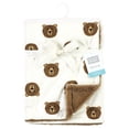 thumbnail image 2 of Manta de peluche para bebé Hudson Brown Bear 76x102 cm, 2 of 2