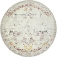 thumbnail image 3 of Unique Loom Austin Collection Area Rug - Sotto (8' Round Gray/Brown), 3 of 8