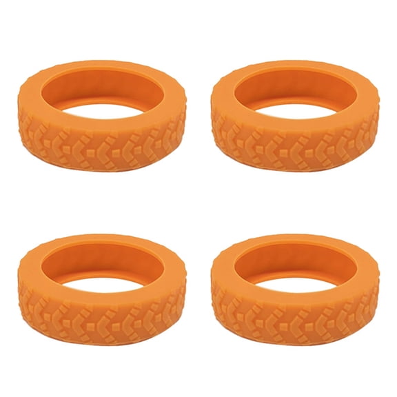 4pcs Durable Silicone Luggage Wheel Protectors Cover for Suitcases and Office Chairs