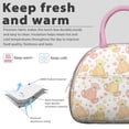 thumbnail image 3 of Polar Bear Cartoon Lunch Box for Women – Insulated Reusable Lunch Bag with Thermal Function, Large Capacity for Office, Beach & Picnics (Brown Aesthetic Design), 3 of 4