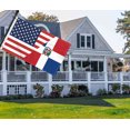 thumbnail image 3 of 3×5 FT Dominican USA Flag, Large 150D America Dominican Outdoor Banner,Double Side Printing Decor For Patio Garden With Brass Gromment, 3 of 5