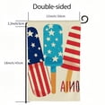 thumbnail image 3 of PHYHOO  American Stars and Stripes Popsicle Garden Flag Double Sided Outside, USA Patriotic Independence Memorial Day Yard Outdoor Decoration White, 3 of 6