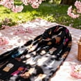 thumbnail image 6 of Byfri Cat Animal Print Fringed Shawl Scarf Black 180x85cm Soft Wrap Travel Sun Protection for Women, 6 of 7