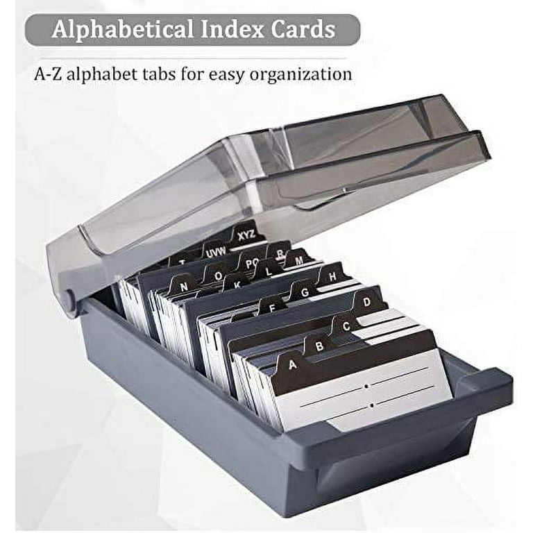 Business Card Holder 2.2 X 3.5 Inches Index Cards Organizer Box