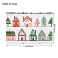 thumbnail image 4 of Yayeee Bath Rug for Bathroom Floor Non Slip Rectangle Fluffy Soft Absorbent Mat, 16"x24", White Christmas House, 4 of 7