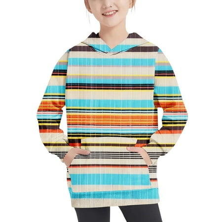

DOSUKRAI Toddler Fashion Hoodies & Sweatshirts Striped Hoodie for Kids Color Block Kangaroo Pocket Hooded Pullover Long Sleeve Casual Outwear Fashion Holiday Deals of the Day Clearance Multicolor 130