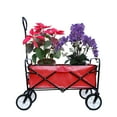 thumbnail image 6 of Collapsible Folding Wagon Outdoor Utility Beach Cart Portable Wagon with 360 Degree Swivel Wheels for Camping, Garden, Shopping, Groceries, 6 of 9