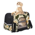 thumbnail image 6 of Daisy Premium Pet Carrier Bag with 900D Oxford Fabric, Nylon Webbing, 17x10x11.8 in - Ideal for Travel and Comfort - Black Color, 6 of 7
