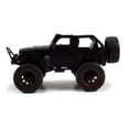 thumbnail image 4 of Jada Toys 2007 1/24 Matt Black Jeep Wrangler Just Truck Diecast Model Car Play Vehicle with Extra Wheels, 4 of 5