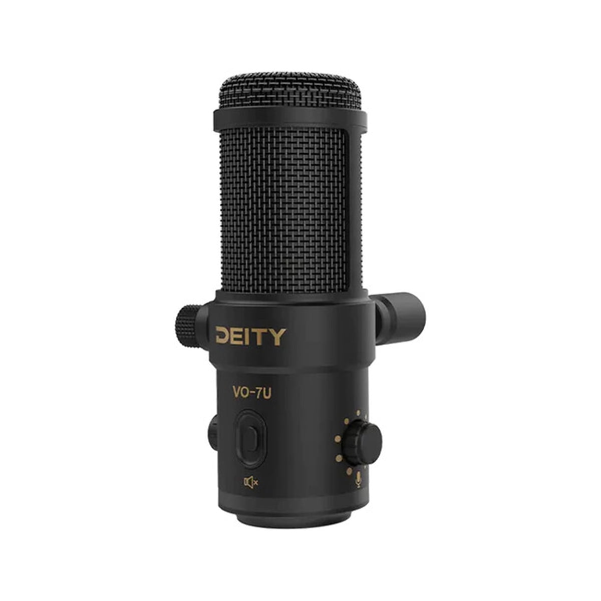 Deity Microphones VO-7U Dynamic Supercardioid USB Streamer Microphone with Boom Arm, Black