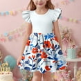thumbnail image 2 of Pounoo New Dresses For Kids Trendy Print Sleeveless Flower Girl Dresses Round Neck Knee Length Dress Lightweight Dresses For Girls 10-12, 2 of 6