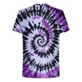 thumbnail image 5 of Mens Tie-dye T Shirt Short Sleeve Crew Neck Fitted Colorful Tees S-5X Plus Size Tops Summer Casual Tshirts (M, Purple), 5 of 6