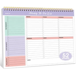 Habit Tracker Notepad Undated Weekly Planner Notepad - 52 Week Goal ...