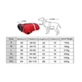 thumbnail image 3 of ClawsPurrfect Winter Fleece Dogs Jacket: Reflective Small Medium Dog Warm Collar Coats Red 2XL, 3 of 5