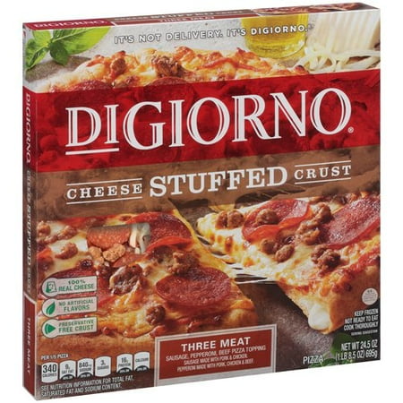 DiGiorno Cheese Stuffed Crust Three Meat Frozen Pizza - 24.5oz