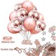thumbnail image 4 of 46 piezas (juego de mantel de oro rosa) Globos de látex con helio para niñas, mujeres, cumpleaños, bodas, baby shower, bautismo, decoración de fiesta, 4 of 5