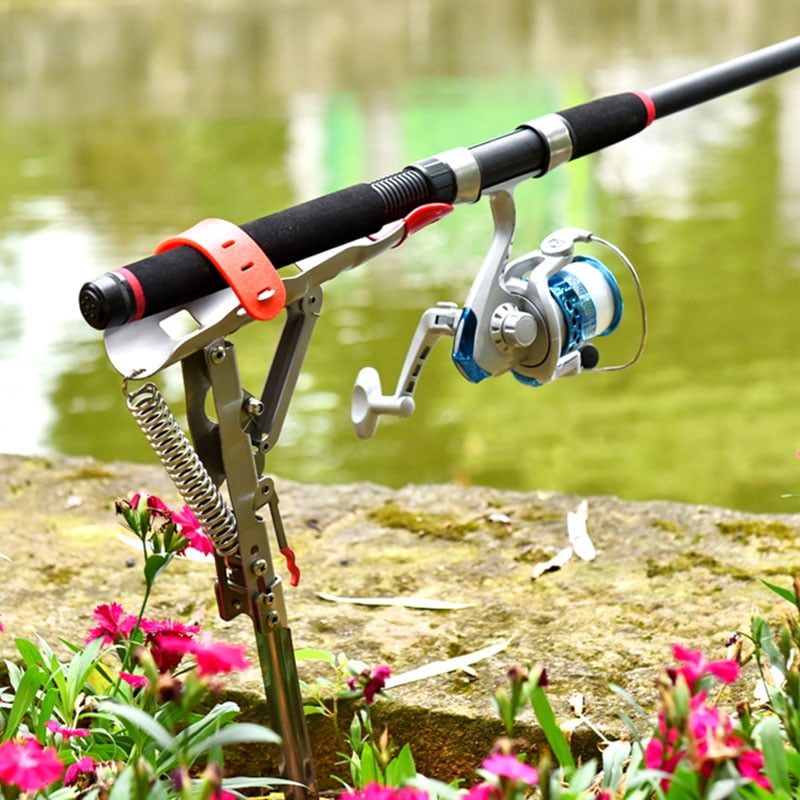 Automatic Spring Fishing Rod Holder Offering Stainless Steel Rod Stand
