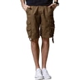 thumbnail image 2 of Shorts cargo para hombre Match, cómodos, color marrón, talla S, 2 of 6