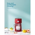 thumbnail image 2 of Reemix Machine à Glace Pilée, Rasoir à Glace Électrique et Machine à Cônes de Neige avec Grande Capacité de Stockage, Broyeur à Glace Portable Épaisseur de Glace Réglable (Rouge), 2 of 6
