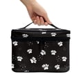 thumbnail image 3 of HELLHERO Practical Travel Make up Bag Teacher Paw Prints Double Zip Cosmetic Travel Bag Travel Carrying Light Wide Open Portable Pouch, 3 of 6
