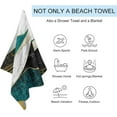 thumbnail image 2 of Yibo Watercolor Pineapples Watermelons Beach Towel, Super Absorbent Beach Blanket, Soft Plush Swim Bath Towels, 2 of 7