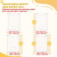 thumbnail image 4 of PawHut 30"-41" Dog Gate with Small Door and Extension Kit, 42" H, 4 of 10