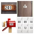 thumbnail image 5 of Uxcell 4 inch Reflective Mailbox Numbers for Houses/Outside Sticker Decal, Silver Tone 6 Sets, 5 of 5
