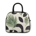 thumbnail image 2 of Obrewu Palm Leaves Abstract Art Lunch Bag for Adult, Insulated, Leakproof, Oxford Cloth, 2 of 7