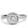 thumbnail image 4 of Pompeii 1 3/4ct Diamond Engagement Pave Halo Ring 14K White Gold (G/H,I1), 4 of 4