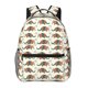thumbnail image 1 of Disketp Colorful Armadillos Mochila Estampada para Hombre y Mujer – Mochila Ligera Clásica con Múltiples Bolsillos para Universidad, Trabajo y Viajes-One Size, 1 of 5