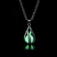 thumbnail image 4 of Glow in The Dark Egg Tear Glowing Collar Glow in The Dark Tear Drop Necklace Dainty Necklace, 4 of 5