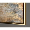 thumbnail image 5 of YS-Art Golden Mist Abstract Hand-Painted Canvas Painting with Gold Frame, Modern Wall Art for Home Decor, 24x48 in, 5 of 5