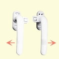 thumbnail image 4 of Advancent Window Handles with Lock Handle Window Locking Hardware Handle Casement Tratamientos de ventanas Blanco Izquierda 13x7x5cm, 4 of 6