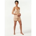 thumbnail image 2 of Joyspun Women's Knit Camisole and Shorts Sleep Set, 2-Piece, Sizes S to 3X, 2 of 5