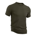 thumbnail image 5 of Breeze Mens Shirts Cooling Mesh Short Sleeve Top Athletic Fit Summer Shirt for Men Quick-Dry Stretch for Workouts and Everyday Comfort Army Green L, 5 of 5