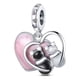 thumbnail image 1 of CORAZON ROSA GATOS BLANCO Y NEGRO, 1 of 1