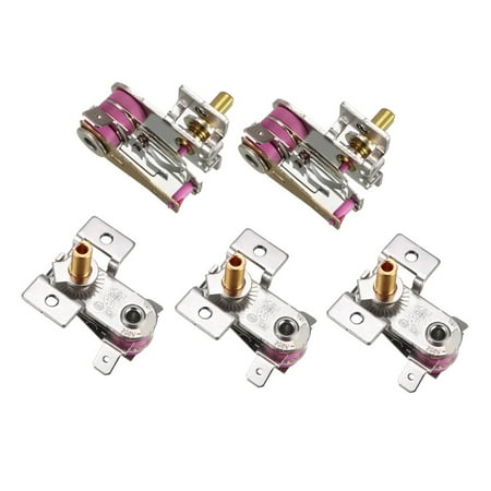 Adjustable Thermostat Glass - Rice Cooker Thermostat Switch, Adjustable Heater Temperature Controller Heating Controllers 250V 16A 5pcs