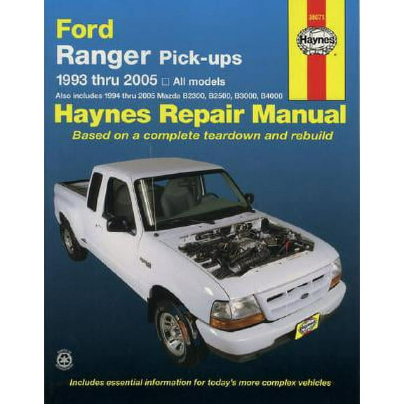 Ford Ranger & Mazda (B-Series) Pick-Ups Automotive Repair Manual