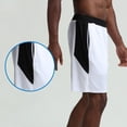 thumbnail image 4 of HCNTES Mens Running Shorts Quick Dry Athletic Shorts with Liner, Workout Shorts(White,M), 4 of 7